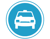Taxis Only regulatory sign